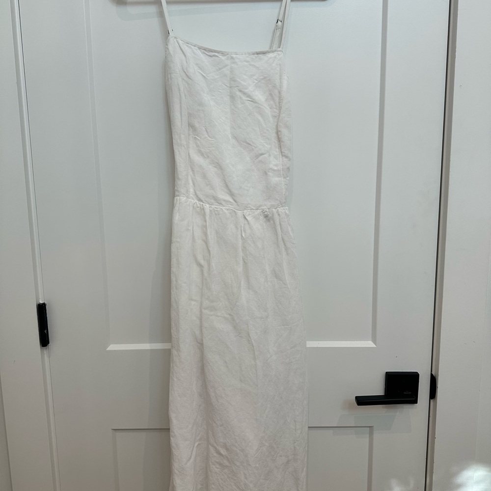 Soft White Spaghetti Strap Dress